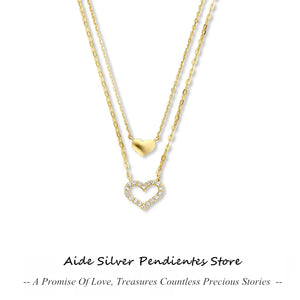 Heart Shaped Smooth Face 925 Sterling Silver Necklace