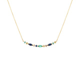 925 Silver Zircon Pendant Necklace Women 18k Clavicle Chain Jewelry