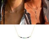 925 Silver Zircon Pendant Necklace Women 18k Clavicle Chain Jewelry