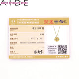 Eye Zircon Clavicle Chain 925 Sterling Silver Necklace For Women
