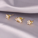 925 Silver CZ Stud Earrings Small Pendientes Boucle Oreille Femme