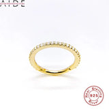 925 Silver Nose Piercing Stud with Geometric Diamond, Round Design for Women