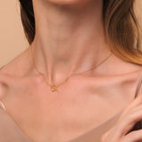 925 Silver Initial Round Choker Necklace for Women