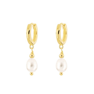925 Sterling Silver Pearl Dangle Earrings for Women