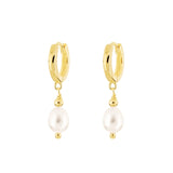 925 Sterling Silver Pearl Dangle Earrings for Women