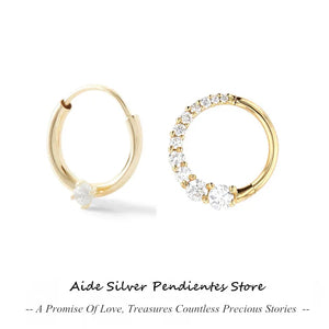 Mimi 8mm 18K Plated Nose Pierced 925 Sterling Silver Nose Rings