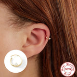 Mimi 8mm 18K Plated Nose Pierced 925 Sterling Silver Nose Rings