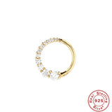 Mimi 8mm 18K Plated Nose Pierced 925 Sterling Silver Nose Rings