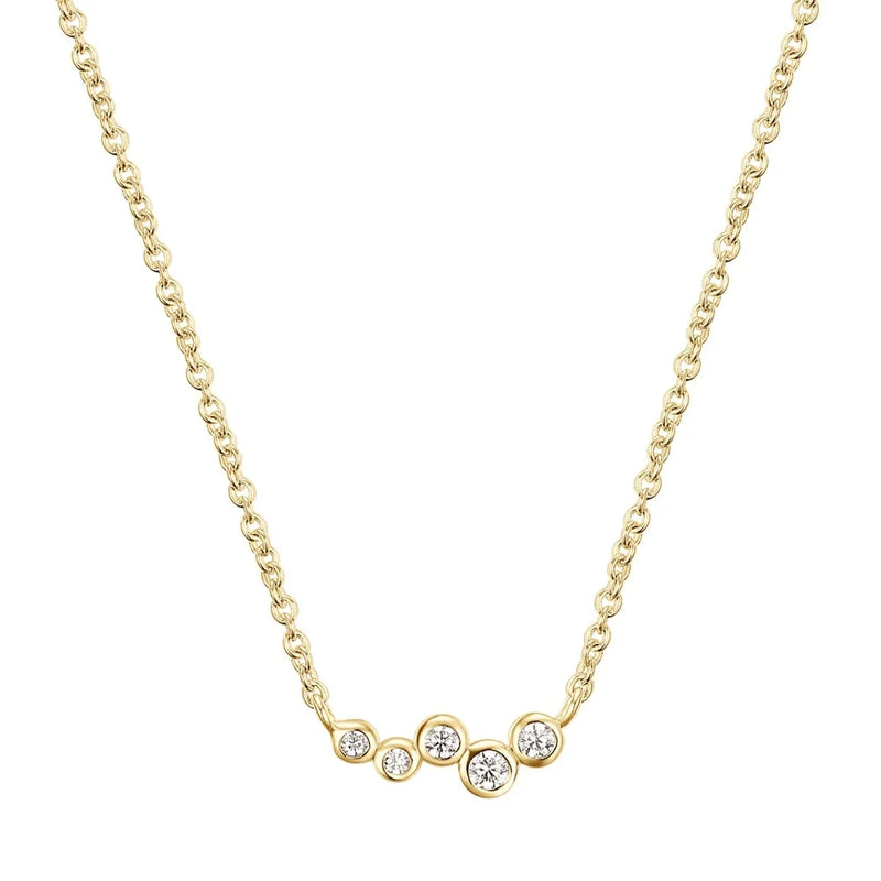 Minimalist Zircon Clavicle Necklace 925 Sterling Silver Chain Necklaces