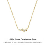 Minimalist Zircon Clavicle Necklace 925 Sterling Silver Chain Necklaces