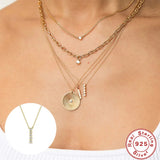 Minimalist Star Lightning Thin Chain Necklace 925 Sterling Silver