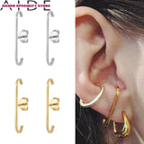 925 Silver Stud Earrings, Glossy Design, Fine Jewelry, Pendientes