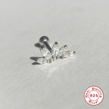Romantic Zircon Stud Earrings S925 Sterling Silver
