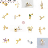 Romantic Zircon Stud Earrings S925 Sterling Silver