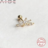 Romantic Zircon Stud Earrings S925 Sterling Silver