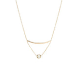 925 Silver Diamond Geometric Pendant Necklace for Women