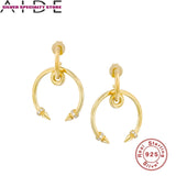 S925 Silver Drop Earrings Zircon Fine Jewelry For Women