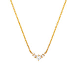 S925 Rainbow Zircon Pendant Necklace for Women