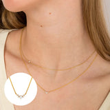 S925 Rainbow Zircon Pendant Necklace for Women