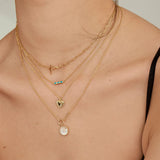 S925 Turquoise Pendant Clavicle Chain Necklace for Women