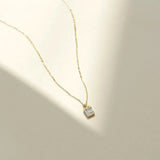 S925 Silver Zircon Pendant Necklace for Women