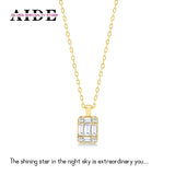 S925 Silver Zircon Pendant Necklace for Women