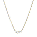 S925 Opal Round Pendant Necklace for Women Clavicle Chain