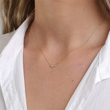 S925 Opal Round Pendant Necklace for Women Clavicle Chain