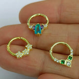 925 Silver Zircon Cartilage Hoop Ear ring for Women