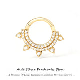 925 Silver Zircon Cartilage Hoop Ear ring for Women