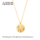 Sterling Silver Irregular Disc Pearl Clavicle Chain Necklace