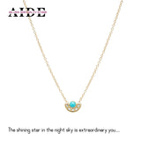 S925 Turquoise Star Pendant Necklace for Women