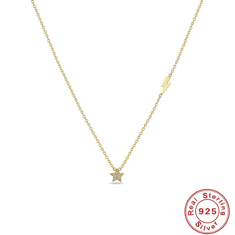 S925 Turquoise Star Pendant Necklace for Women