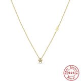 S925 Turquoise Star Pendant Necklace for Women