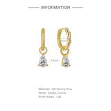 Classic Water Drop Zircon Earring