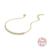 Sterling Silver Adjustable CZ Bracelet for Women