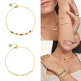 Crystal Zircon Bangles Charm Bracelets for Women