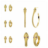 Colorful Snake Drop Earrings for Women