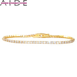 Zircon Charm 925 Silver Anklet Bracelet for Women Jewelry