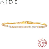 Zircon Charm 925 Silver Anklet Bracelet for Women Jewelry