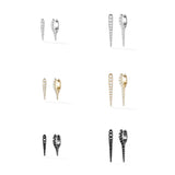Punk Rivet Hoop Earrings Zircon Ear Buckle Pendant Jewelry