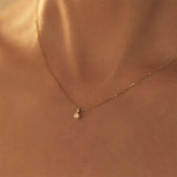 925 Silver Zircon Pendant Necklace for Women Wedding Jewelry