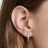 925 Silver Rainbow Stud Earrings Plated Fine Jewelry Gift