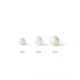 S925 Silver Vintage Pearl Stud Earrings Set