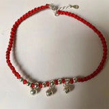Sterling Silver Bells Anklets Red Thread Foot Chain Ankle Bracelet