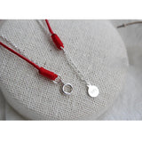 Red String Anklets 925 Silver Beads Foot Chain Jewelry