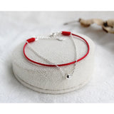 Red String Anklets 925 Silver Beads Foot Chain Jewelry