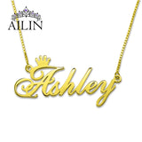 18K Plated Year Pendant Necklace for Women