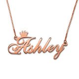18K Plated Year Pendant Necklace for Women