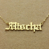 18K Plated Stainless Steel Name Necklace Women Personalized Gift Jewelry